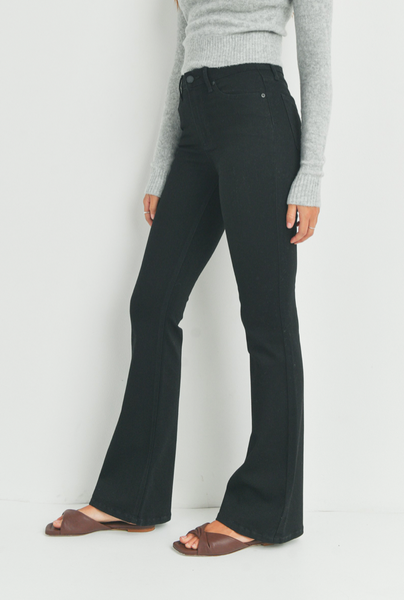 ★★ ★★ Here Black High Rise Flare Fit Italian 70's High Flare Women's Jeans - Black | Levi's® US