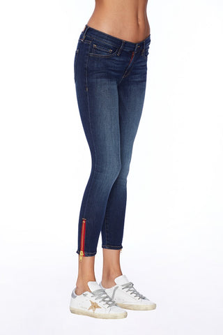 EM2012-MEDIUM WASH SIGNATURE SKINNY CROP PANT Denim - Etienne Marcel Denim