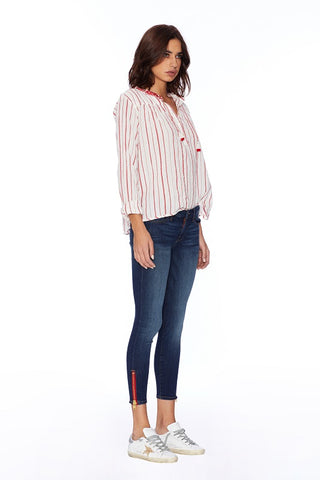EM2012-MEDIUM WASH SIGNATURE SKINNY CROP PANT Denim - Etienne Marcel Denim