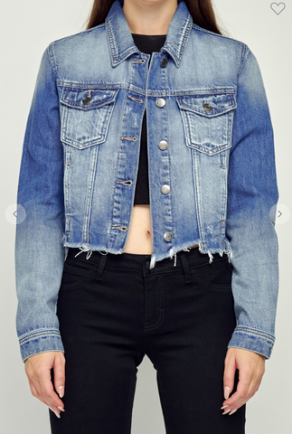 EM12003 CROP DENIM JACKET