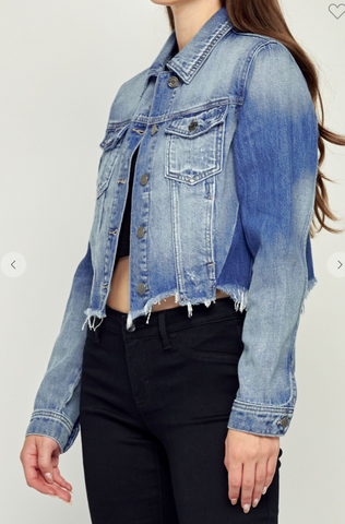 EM12003 CROP DENIM JACKET