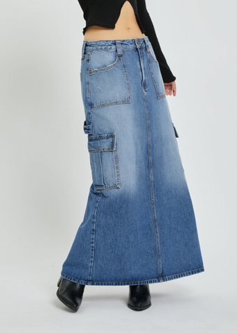 VINTAGE CARGO LONG SKIRT