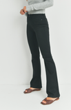 HIGH RISE SUPER STRETCH BLACK CLASSIC FLARED JEAN