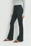 HIGH RISE SUPER STRETCH BLACK CLASSIC FLARED JEAN