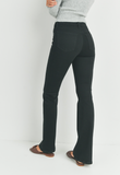 HIGH RISE SUPER STRETCH BLACK CLASSIC FLARED JEAN