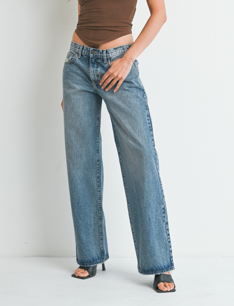VINTAGE WASHED LOW RISE SLOUCHY FIT DENIM – Etienne Marcel Denim