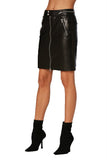 EM4009 Leather Skirt Skirt - Etienne Marcel Denim