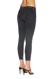 EM7010 ASH Grey -Signature Skinny W/ Red Zipper Denim - Etienne Marcel Denim