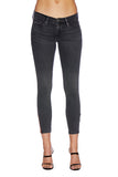 EM7010 ASH Grey -Signature Skinny W/ Red Zipper Denim - Etienne Marcel Denim