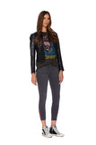 EM7010-Dark Ash  Signture Skinny with Red Zipper Denim - Etienne Marcel Denim