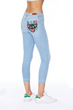 EM2081 SKY BLUE- SKINNY EYE EMBROIDERY  - Etienne Marcel Denim